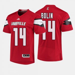 #14 Mens Kyle Bolin Louisville Jersey College Football Red