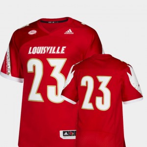 #23 College Football Premier Louisville Jersey Mens Red